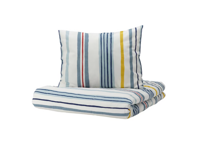 Colored Stripe Decorated Pillow Blanket